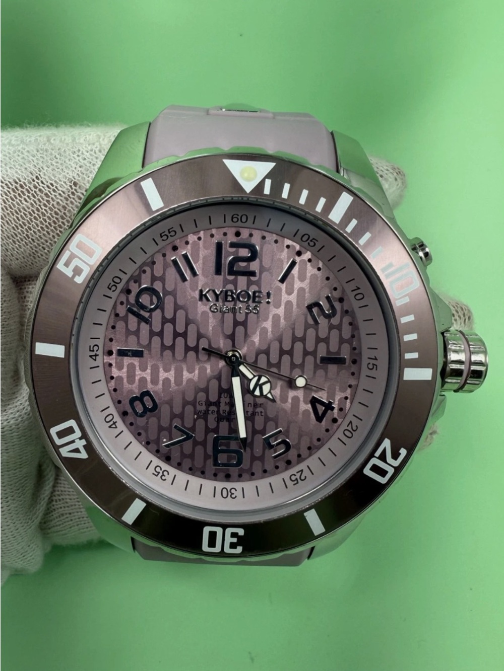 KYBOE! Giant Mariner 55mm Dusty Pink 10atm quartz watch UNISEX